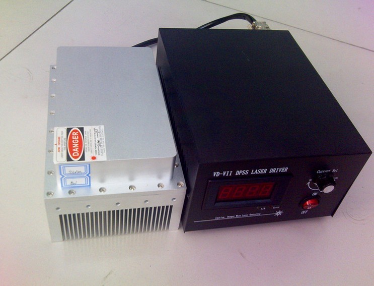 532nm 8W Green Laser Module/Automatic refrigeration/High Power Green DPSS Laser